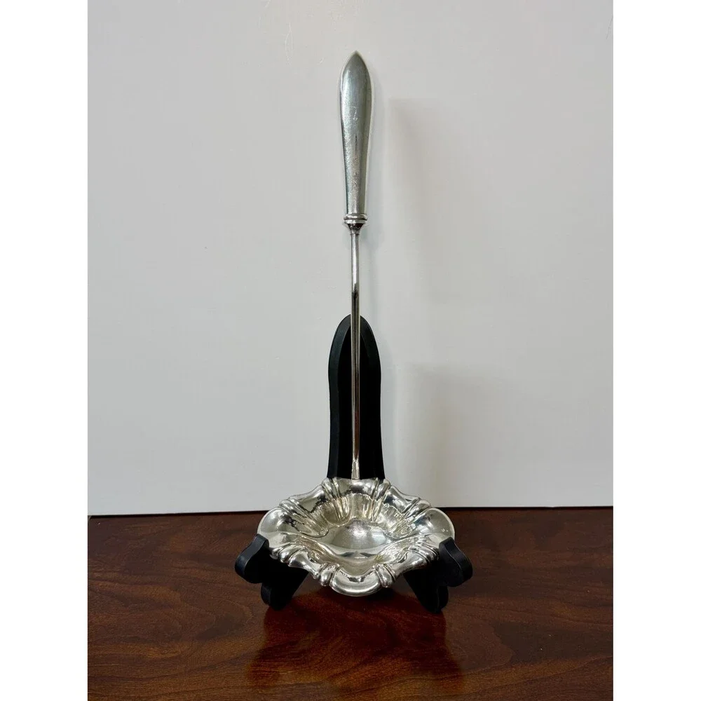 Frank Whiting Sterling Silver Punch Ladle FWS20 Silverplate Bowl Vintage